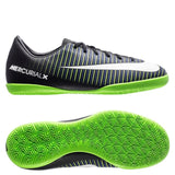 Nike Jr MercurialX Vapor XI IC Indoor Soccer Shoes - Black/White/Electric Green - Best Buy Soccer