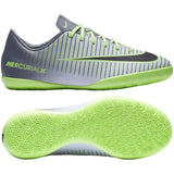 Nike Jr MercurialX Vapor XI IC Indoor Soccer Shoes - Pure Platinum/Black/Ghost Green - Best Buy Soccer