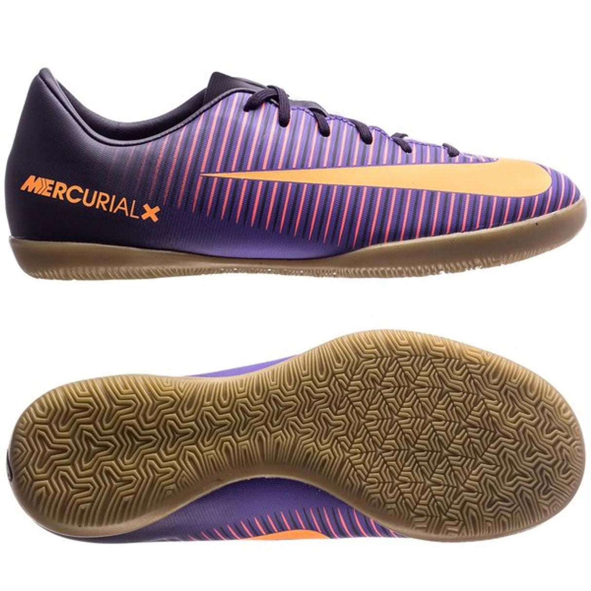 Nike Jr MercurialX Vapor XI IC Indoor Soccer Shoes - Purple/Orange/Grape - Best Buy Soccer