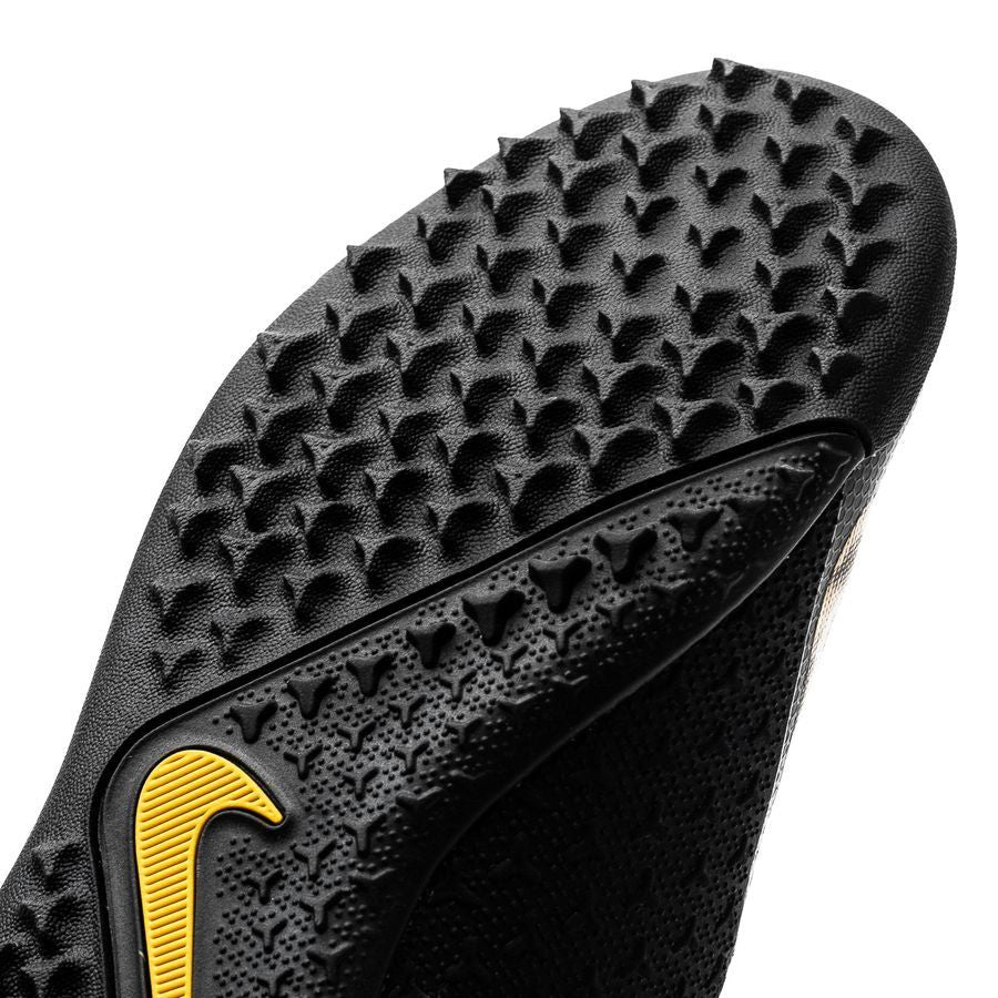 Nike JR Phantom Vision Academy TF Turf Soccer Cleats - Black/Gold - Best Buy Soccer