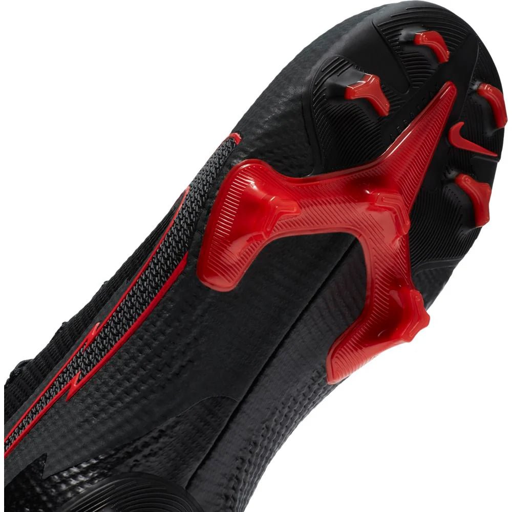 Nike JR Superfly 7 Elite FG Firm Ground Youth Soccer Cleats - Black/Chile Red/Dark Smoke Grey/Chile Red - Best Buy Soccer