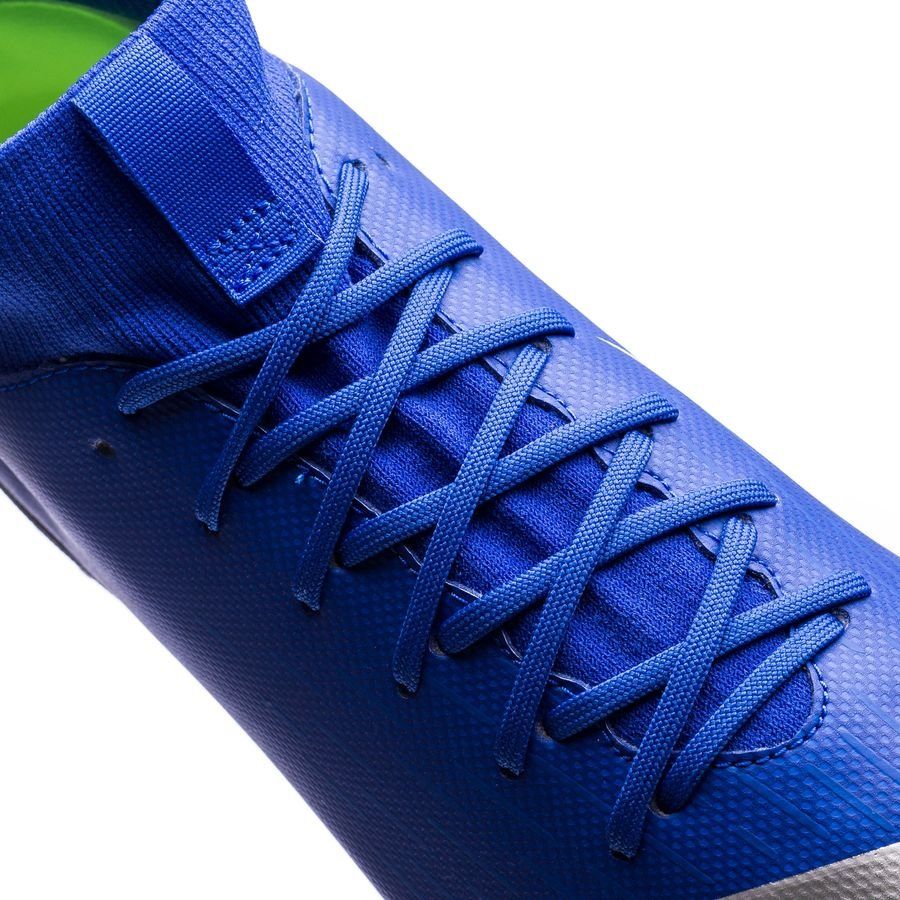 Nike JR Superflyx 6 Academy TF Turf Soccer Cleats - Racer Blue/Metallic Silver - Best Buy Soccer