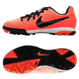 Nike Jr T90 Shoot IV TF Turf Soccer Cleats - Bright Mango/Black/Total Crimson - Best Buy Soccer