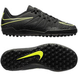 Nike Junior HyperVenom Phelon II TF Tuft Soccer Cleats - Black/Volt - Best Buy Soccer