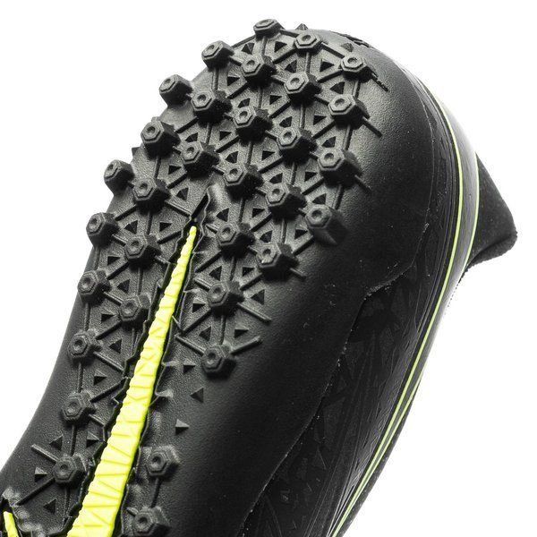 Nike Junior HyperVenom Phelon II TF Tuft Soccer Cleats - Black/Volt - Best Buy Soccer