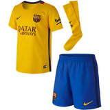 Nike Kid's Barcelona Away Mini - Kit 15 Gold/Red - Best Buy Soccer