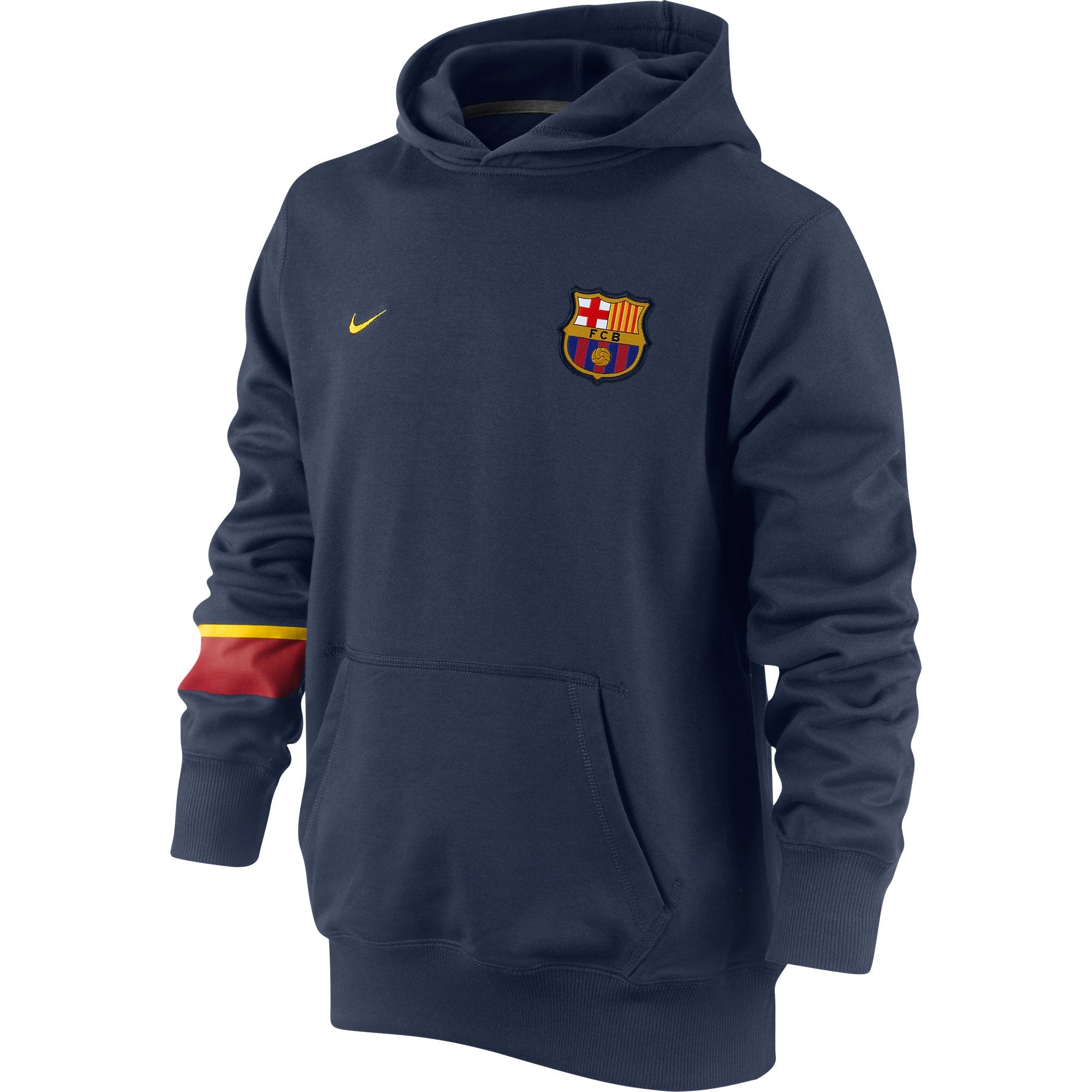 Nike Kid's Barcelona Core Hoody Navy/Yellow - Best Buy Soccer