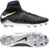 Nike Kids' Jr. Hypervenom Phantom III Dynamic Fit (FG) Firm Ground Soccer Cleats - Black/White/Royal - Best Buy Soccer