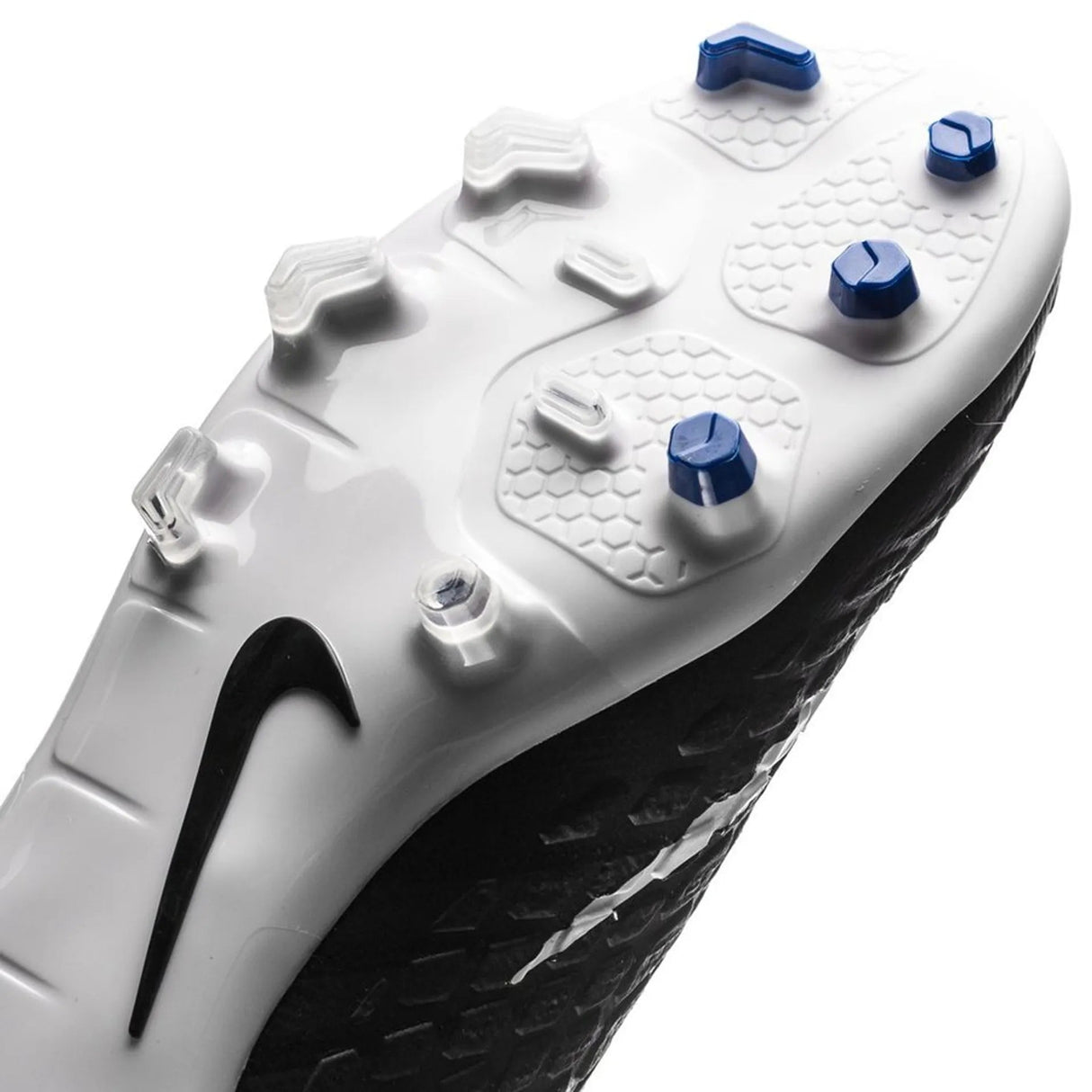 Nike Kids' Jr. Hypervenom Phantom III Dynamic Fit (FG) Firm Ground Soccer Cleats - Black/White/Royal - Best Buy Soccer