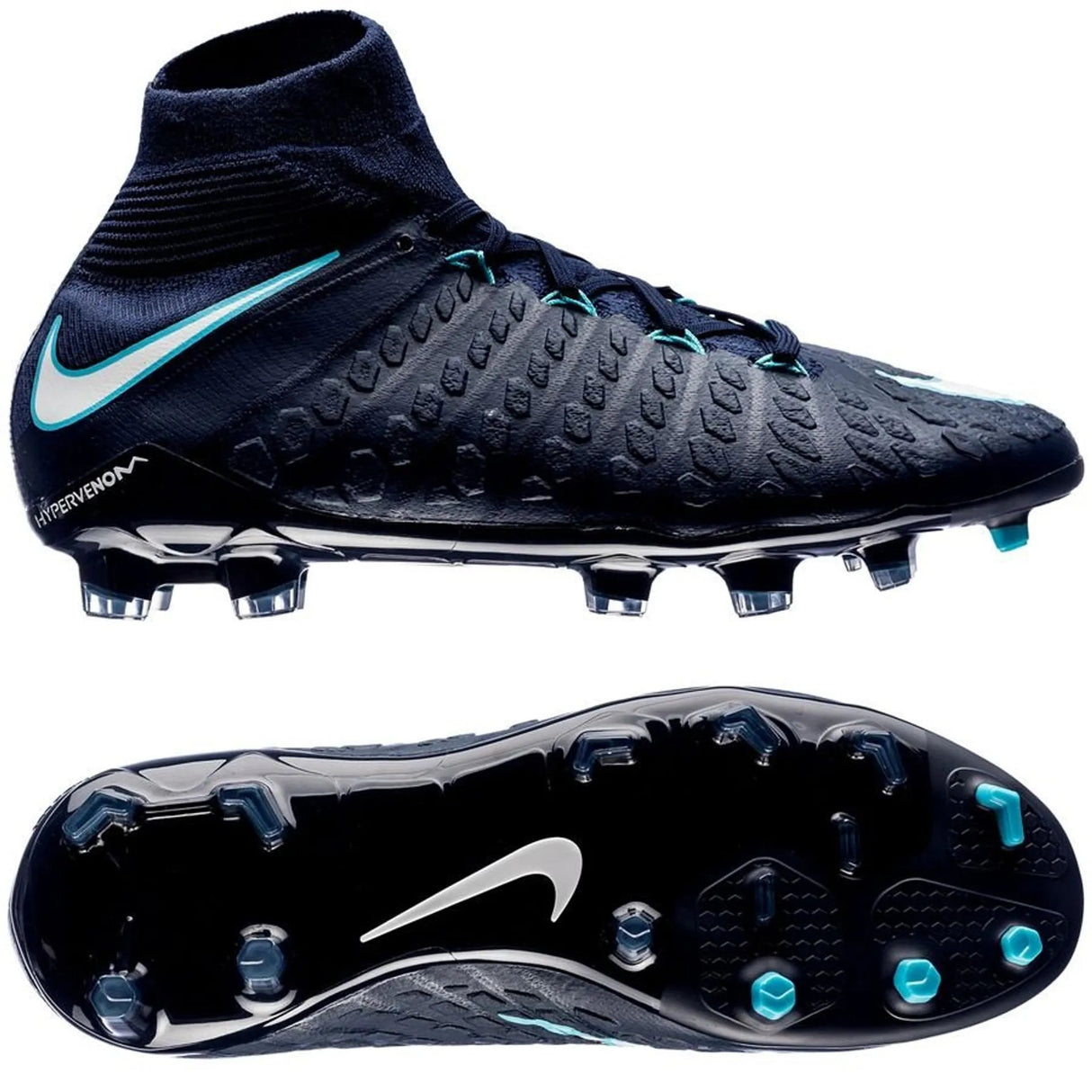 Nike Kids' Jr. Hypervenom Phantom III Dynamic Fit (FG) Firm Ground Soccer Cleats - Blue - Best Buy Soccer