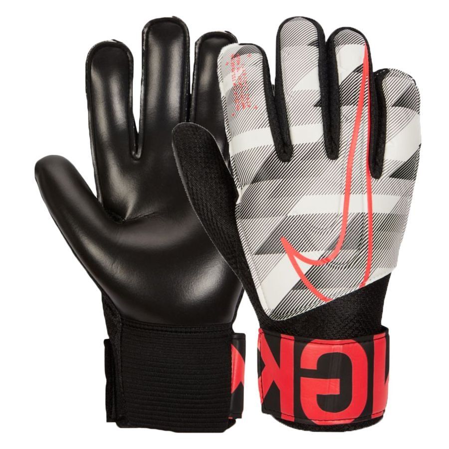 Nike Kid's JR Match Goalkeeper Gloves White/Black/Laser Crimson - Best Buy Soccer