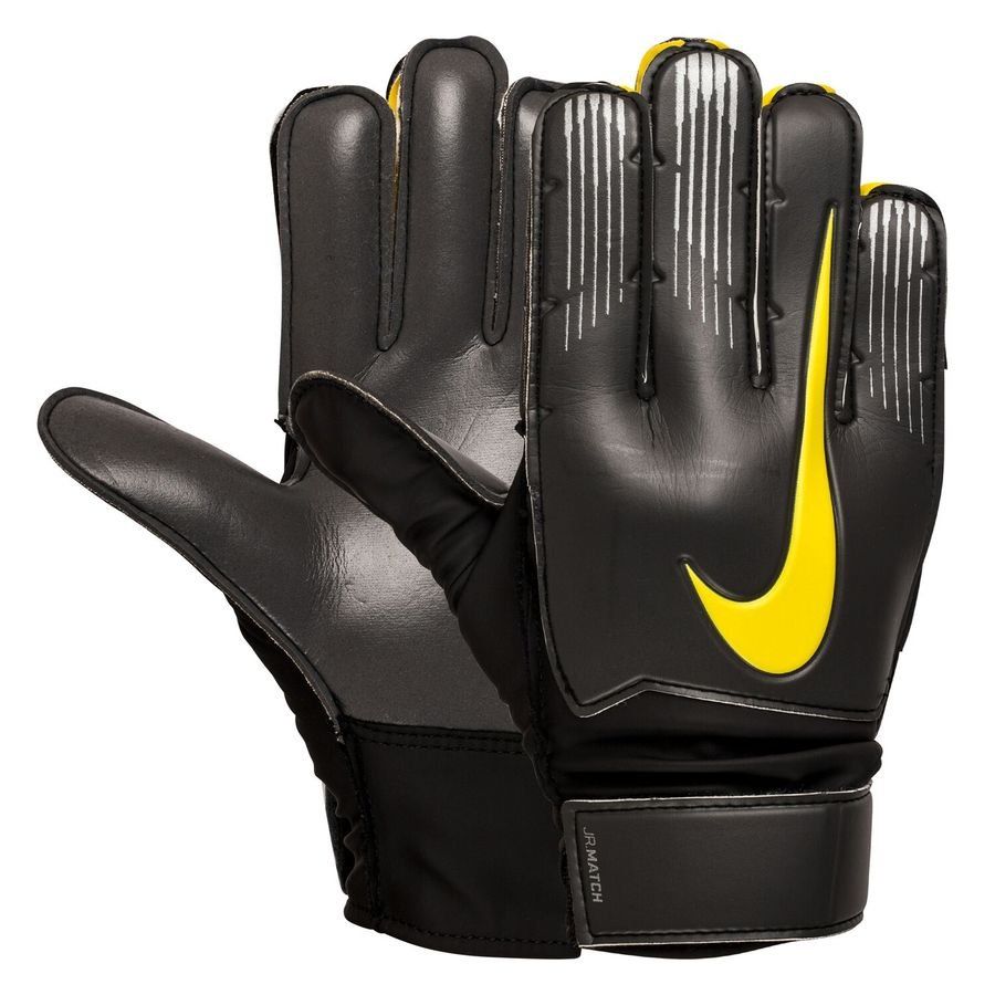 Nike Kid's Junior Match Goalkeeper Gloves Anthracite/Black/Yellow - Best Buy Soccer