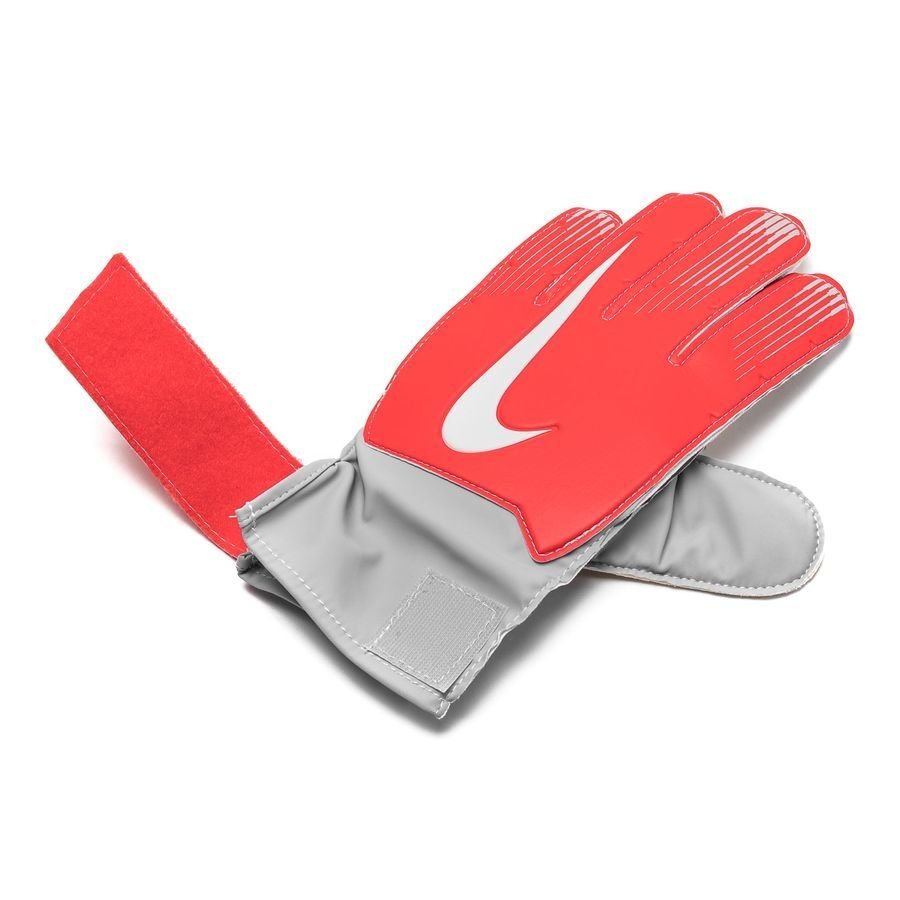 Nike Kid's Junior Match Goalkeeper Gloves Crimson/Grey/Pure Platinum - Best Buy Soccer
