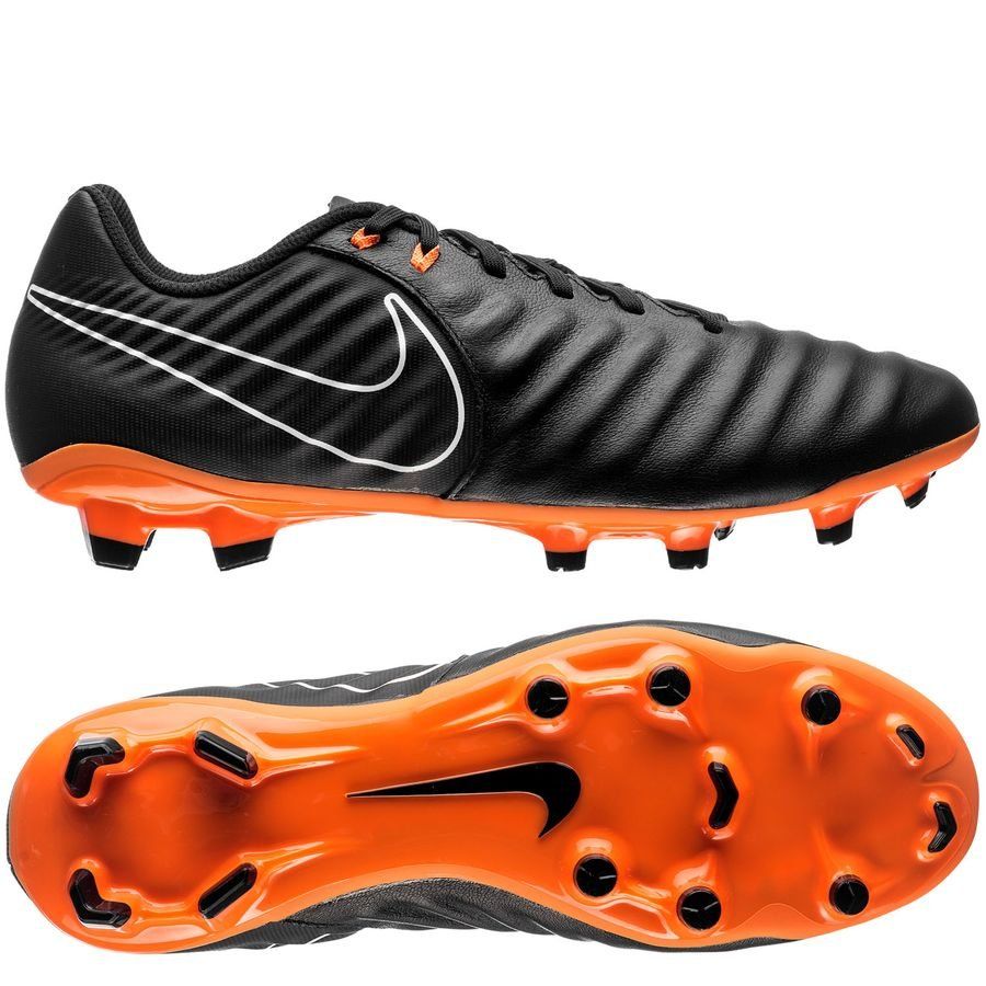 Nike Legend 7 Academy FG Firm Ground Soccer Cleats - Black/Orange/White - Best Buy Soccer