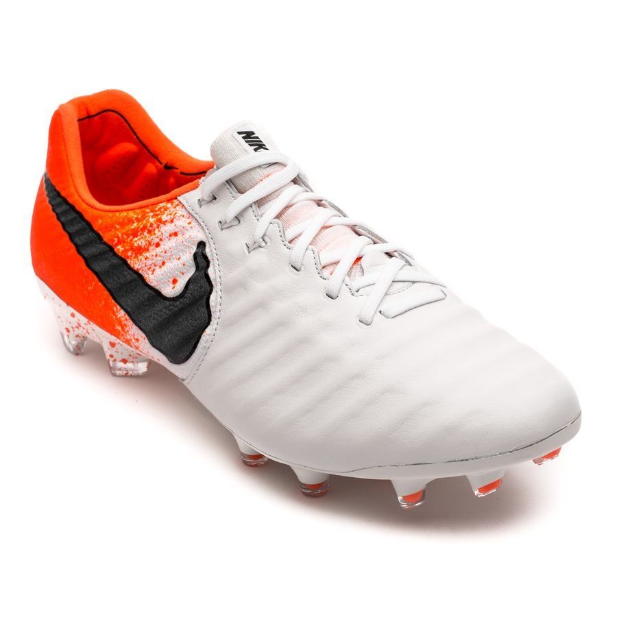 Nike Legend 7 Elite FG Firm Ground Soccer Cleats - White/Black/Crimson - Best Buy Soccer