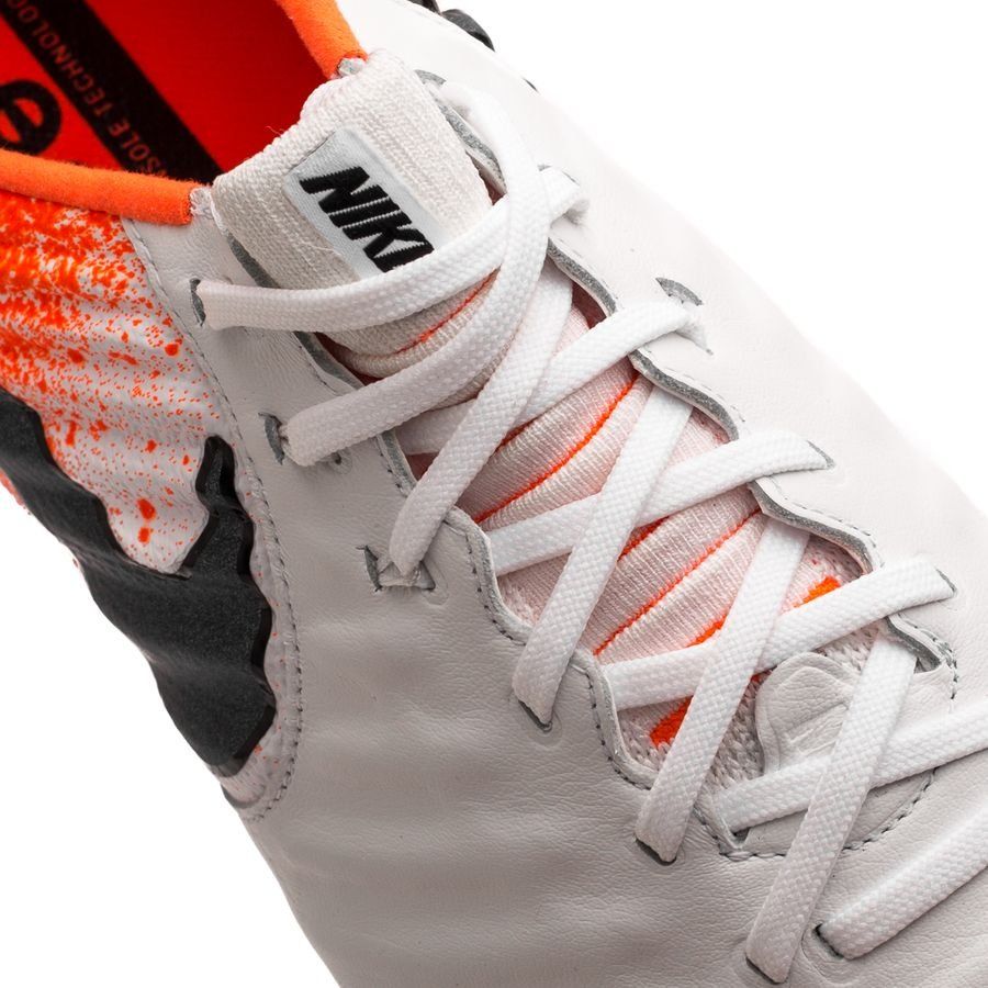 Nike Legend 7 Elite FG Firm Ground Soccer Cleats - White/Black/Crimson - Best Buy Soccer