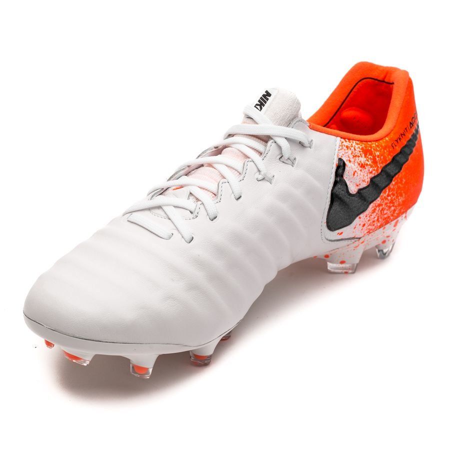 Nike Legend 7 Elite FG Firm Ground Soccer Cleats - White/Black/Crimson - Best Buy Soccer