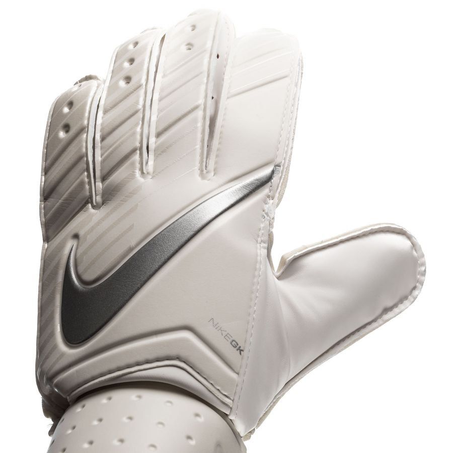 Nike Match Goalkeeper Gloves White/Chrome - Best Buy Soccer