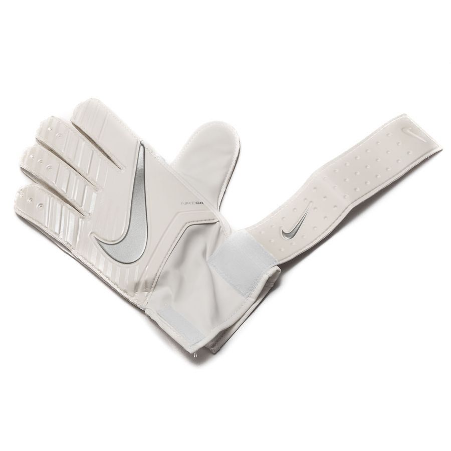 Nike Match Goalkeeper Gloves White/Chrome - Best Buy Soccer