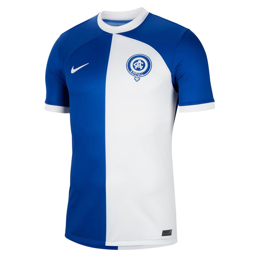 Nike Men's Atletico Madrid 2023/24 Stadium Away Jersey Old Royal/White - Best Buy Soccer