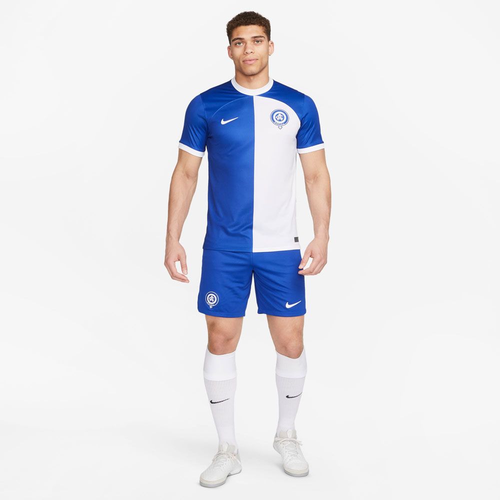 Nike Men's Atletico Madrid 2023/24 Stadium Away Jersey Old Royal/White - Best Buy Soccer