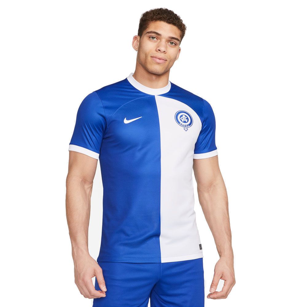 Nike Men's Atletico Madrid 2023/24 Stadium Away Jersey Old Royal/White - Best Buy Soccer