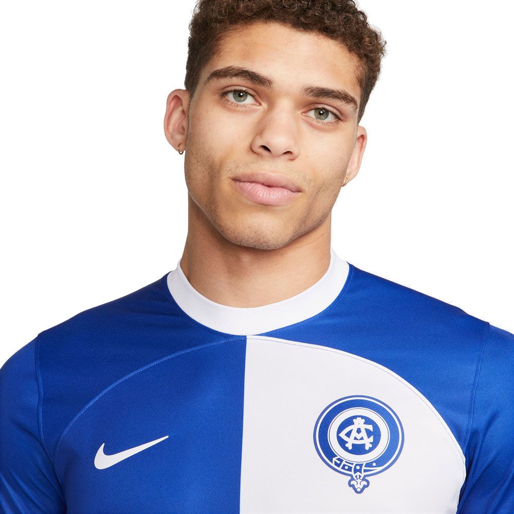 Nike Men's Atletico Madrid 2023/24 Stadium Away Jersey Old Royal/White - Best Buy Soccer