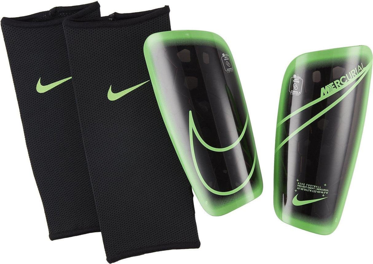 Nike Mercurial Lite Soccer Shin Guards Black/Green - Best Buy Soccer