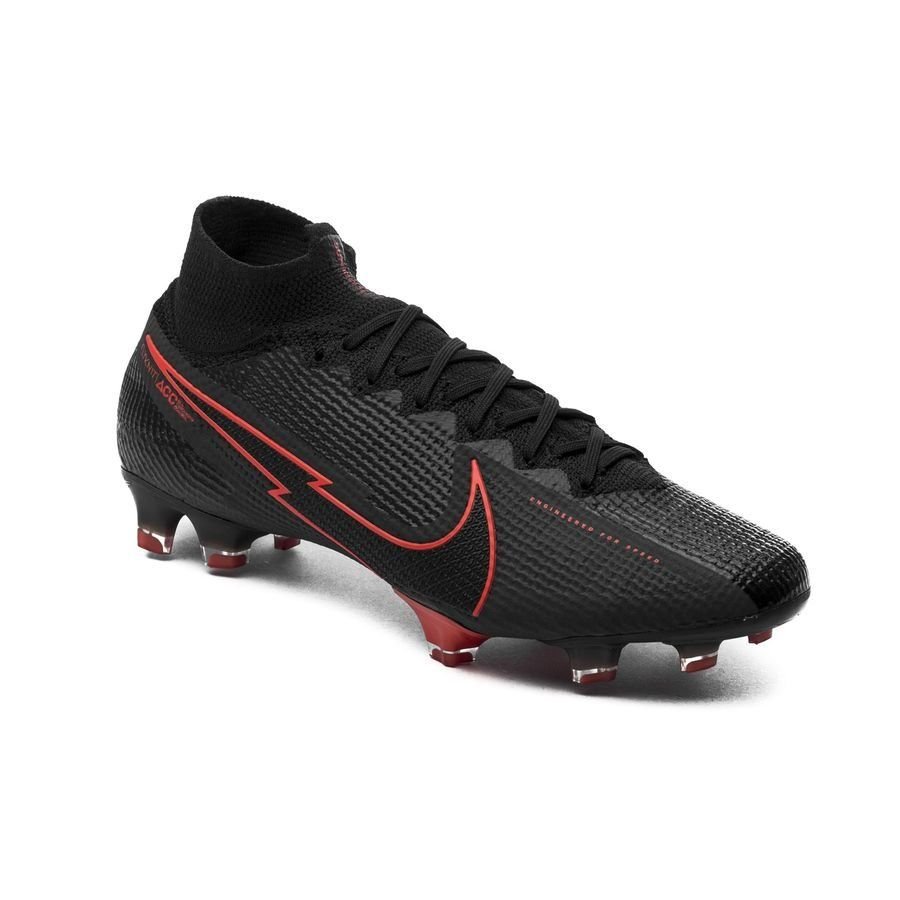 Nike Mercurial Superfly 7 Elite FG Firm Ground Men's Soccer Cleats - Black/Chile Red/Dark Smoke Grey - Best Buy Soccer