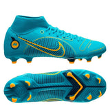 Nike Mercurial Superfly 8 Academy MG Multi - Ground Soccer Cleats Blue/Orange - Best Buy Soccer
