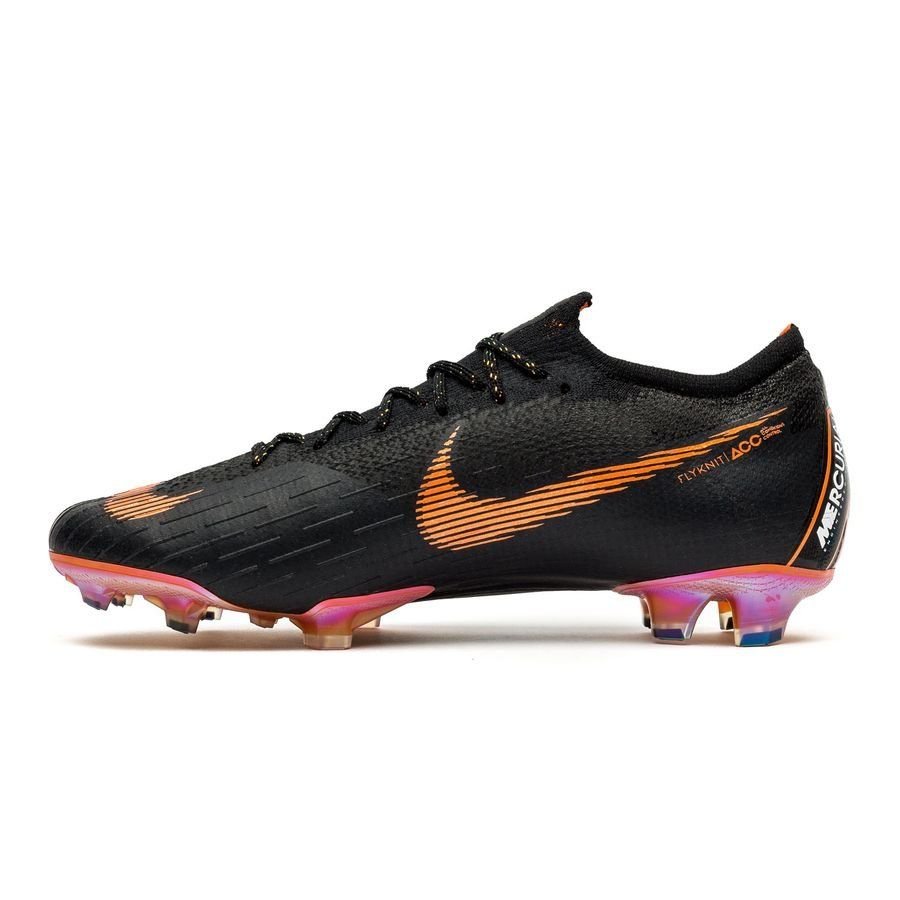 Nike Mercurial Vapor 12 Elite FG Firm Ground Men's Soccer Cleats - Black/Total Orange - Best Buy Soccer