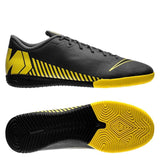 Nike Mercurial VaporX 12 Academy IC Indoor Soccer Shoes - Dark Grey/Yellow - Best Buy Soccer