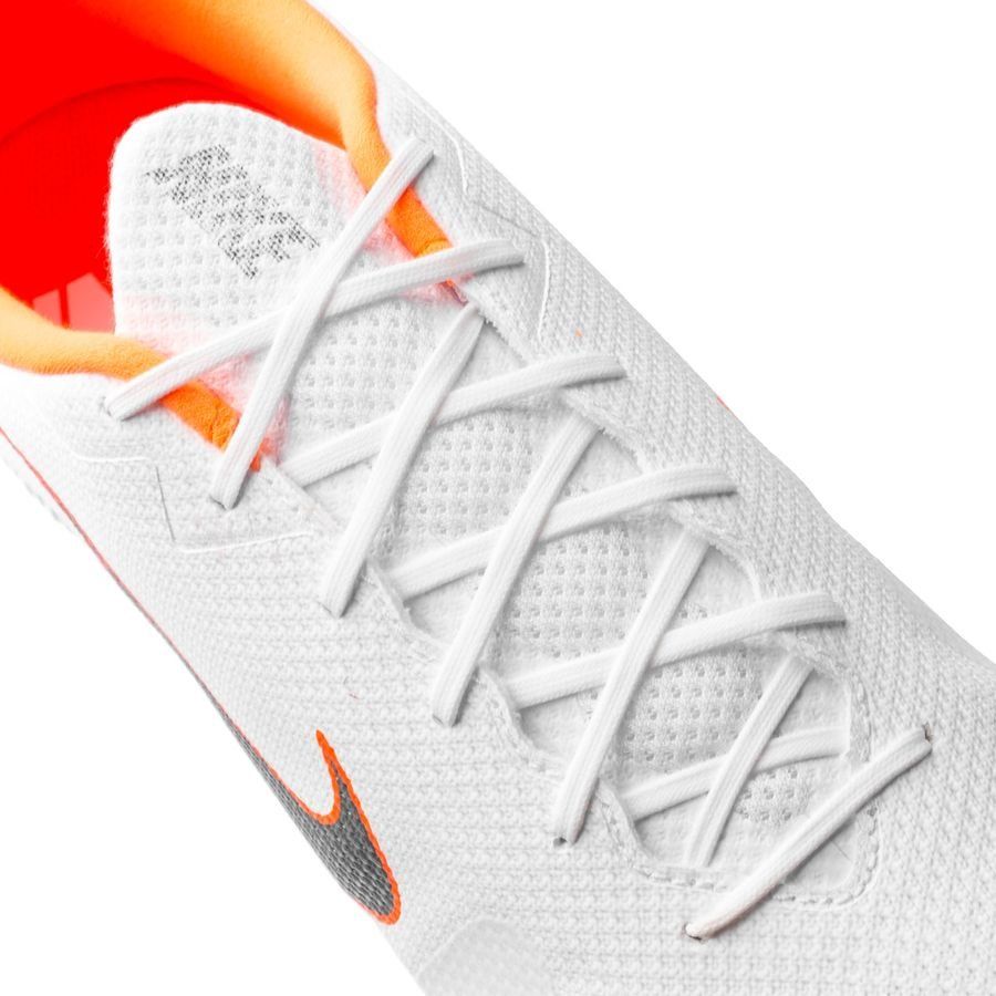 Nike Mercurial VaporX 12 Academy IC Indoor Soccer Shoes - White/Cool Grey/Orange - Best Buy Soccer