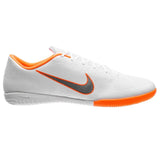 Nike Mercurial VaporX 12 Academy IC Indoor Soccer Shoes - White/Cool Grey/Orange - Best Buy Soccer