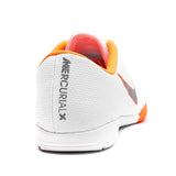 Nike Mercurial VaporX 12 Academy IC Indoor Soccer Shoes - White/Cool Grey/Orange - Best Buy Soccer