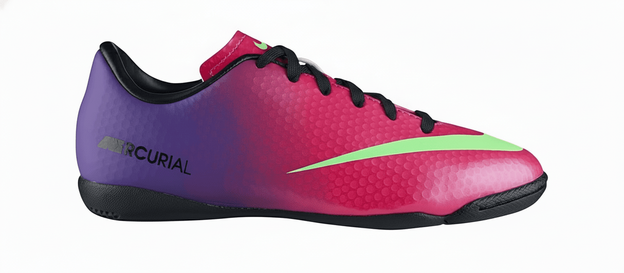 Nike Mercurial Victory IV IC Youth Indoor Soccer Shoes - Fireberry/Green - Best Buy Soccer