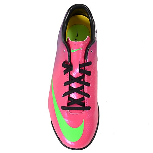 Nike Mercurial Victory IV IC Youth Indoor Soccer Shoes - Fireberry/Green - Best Buy Soccer