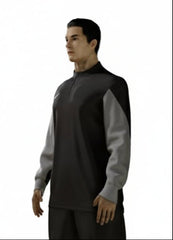 Nike Squad 14 Long Sleeve 1/4 Zip Pullover Training Top - Black/Grey