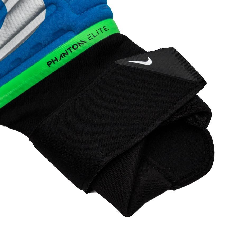 Nike Phantom Elite Goalkeeper Soccer Gloves Blue/Black/Silver - Best Buy Soccer