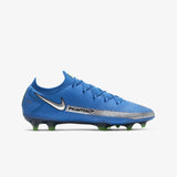 Nike Phantom GT Elit FG Firm Ground Soccer Cleats Blue/Silver/Green - Best Buy Soccer