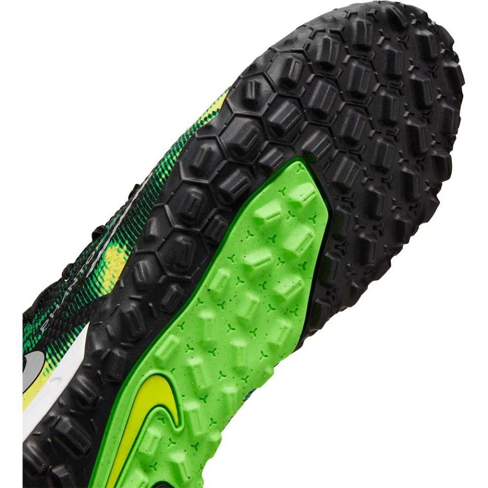 Nike Phantom GT2 Academy DF TF Soccer Cleats - Black/Platinum/Green - Best Buy Soccer
