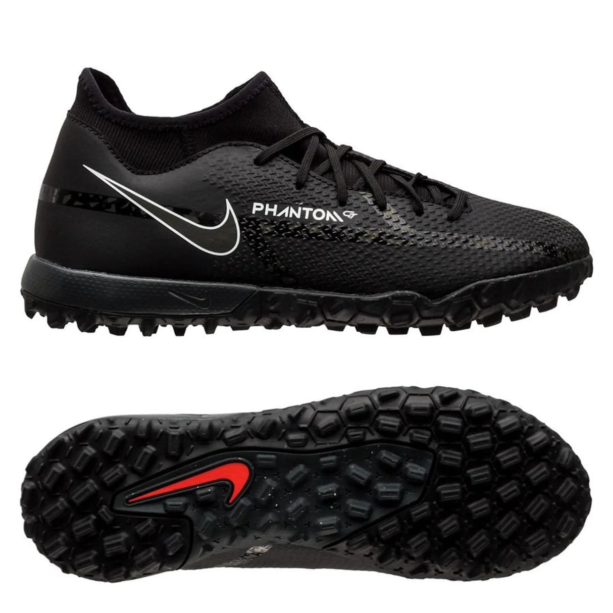 Nike Phantom GT2 Academy DF TF Turf Soccer Cleats - Black/Smoke Grey/White - Best Buy Soccer