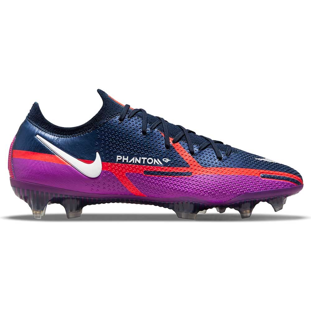 Nike Phantom GT2 Elite FG Firm Ground Soccer Cleats - Navy/White/Purple - Best Buy Soccer