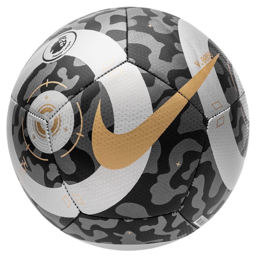Nike Premier League Pitch Soccer Ball - Black/Silver/Gold - Best Buy Soccer