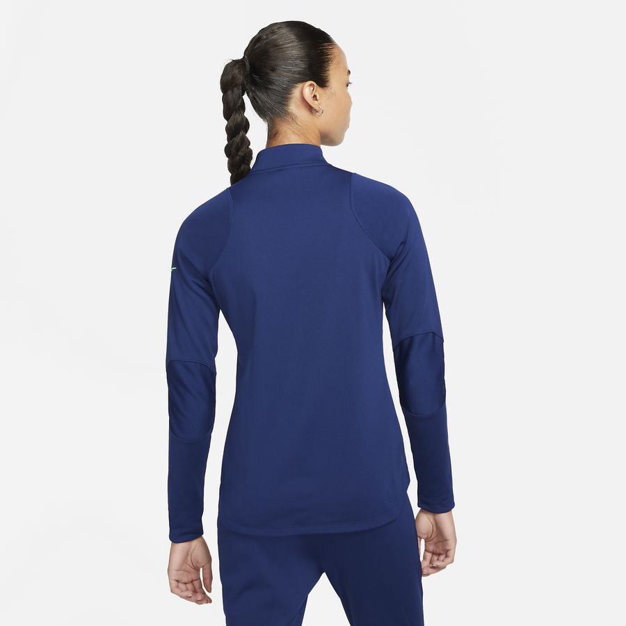 Nike Therma-FIT Academy Winter Warrior Women's Soccer Drill Top - Blue Void/Volt - Best Buy Soccer
