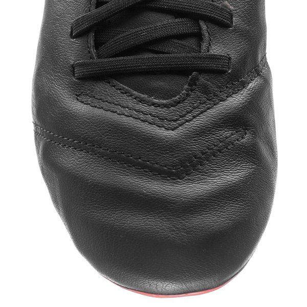 Nike Tiempo Genio II Leather (FG) Men's Firm - Ground Football Boot Black/White/Orange - Best Buy Soccer