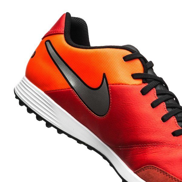 Nike Tiempo Genio Leather II TF Turf Soccer Cleats - Light Crimson/Metallic Silver - Best Buy Soccer