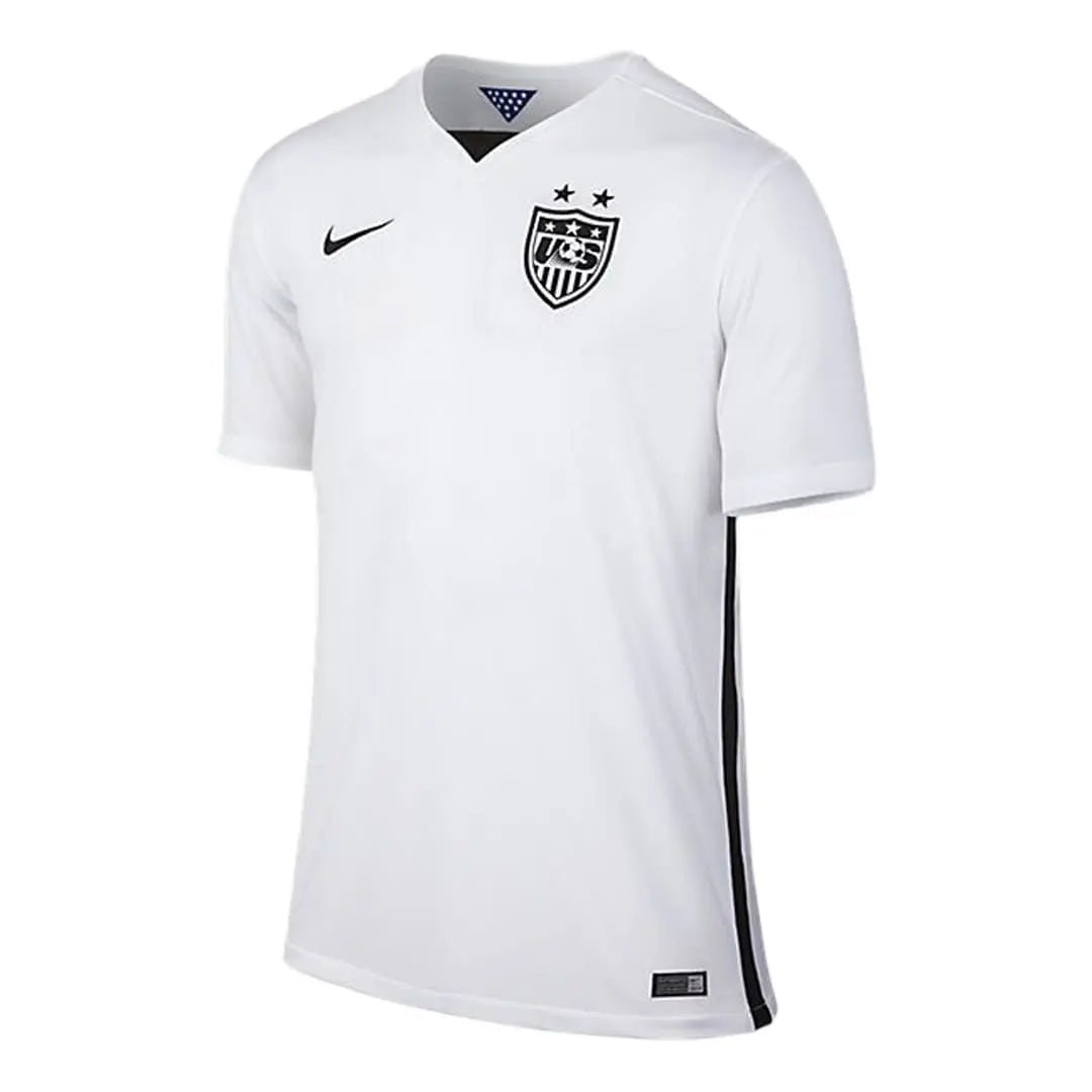 Nike USMNT 15 Stadium Home Youth Jersey - White/Black - Best Buy Soccer