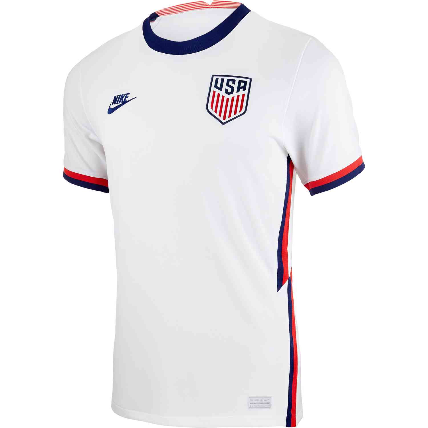Nike USMNT 2020 Stadium Home Men's Jersey - White/Royal Blue - Best Buy Soccer
