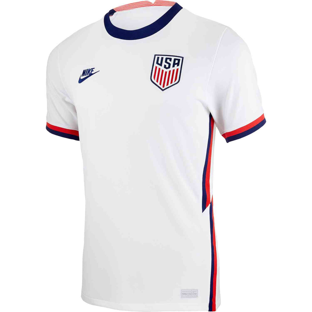 Nike USMNT 2020 Stadium Home Men's Jersey - White/Royal Blue - Best Buy Soccer